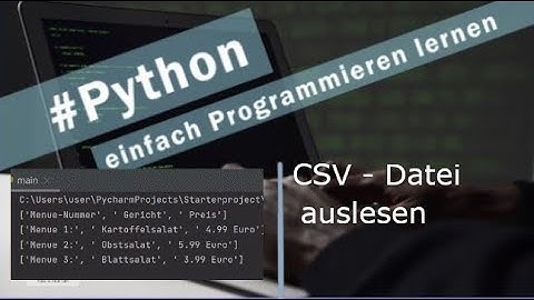 Python I CSV Datei auslesen I