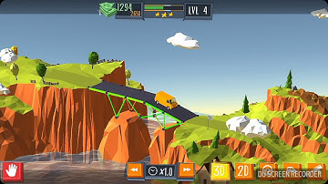 Build a bridge - gameplay level 4, 5, 6, 7, 8, 9, 10. With 3 stars