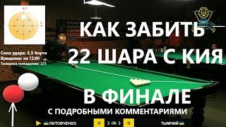 Как забить 22 шара с кия в финале на  Lviv Open