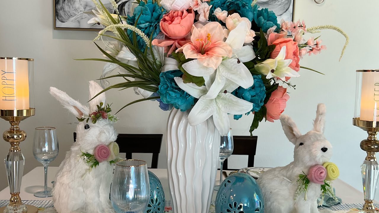 **NEW**EASTER TABLESCAPE |DECORATE WITH ME #easterdecor #springdecor ...