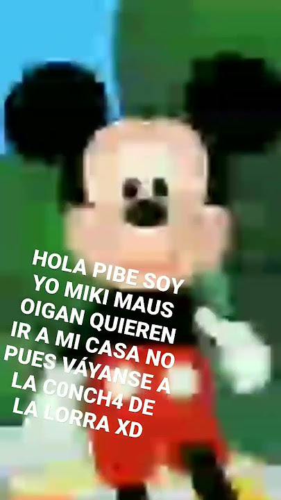 HOLA PIBE SOY YO MIKI MAUS OIGAN QUIEREN ENTRAR A MI CASA???
