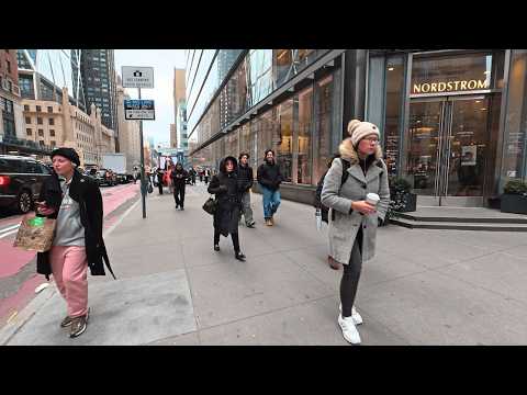 Cold NYC Winter Walk in West Manhattan!
