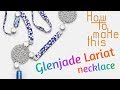 How to make this Glenjade Lariat necklace | Glass Beads + Liberty ribbon design