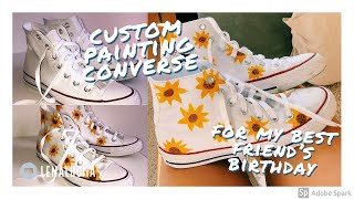 sunflower painted converse
