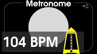 104 BPM Metronome - Allegretto - 1080p - TICK and FLASH, Digital, Beats per Minute by Alarm Timer 2,654 views 4 years ago 16 minutes