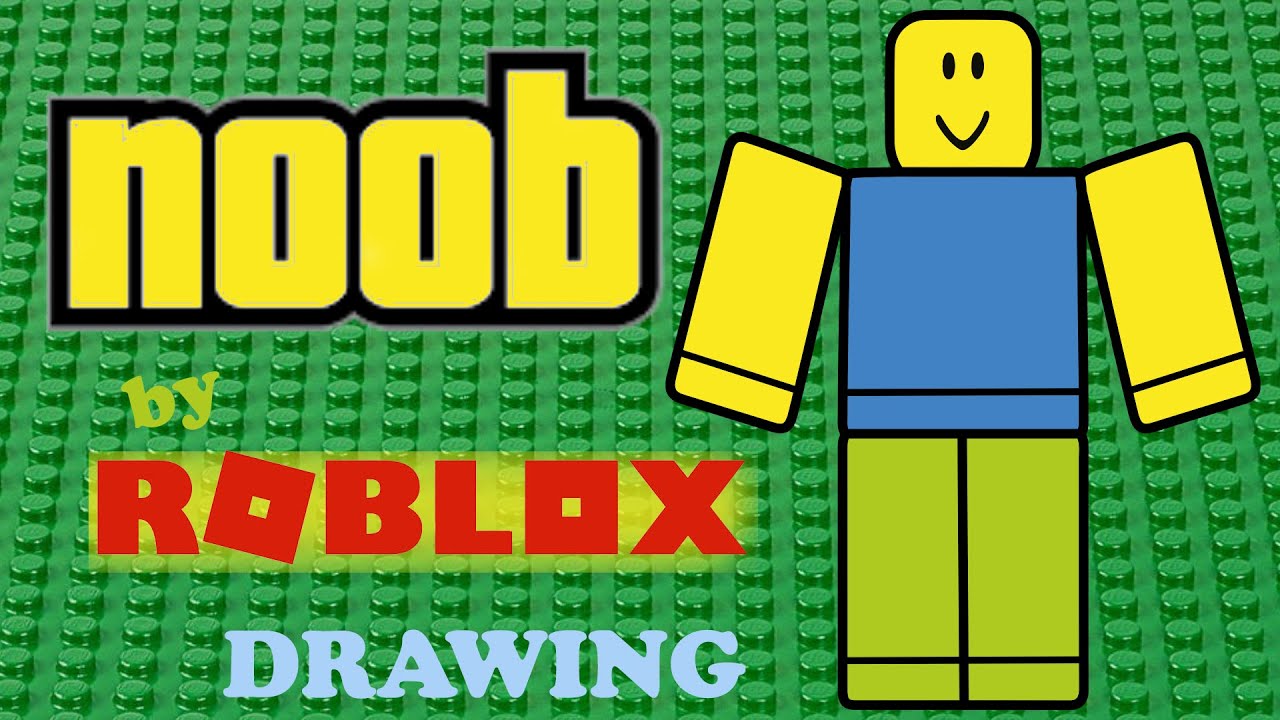 Como DESENHAR o NOOB do ROBLOX (PASSO A PASSO), Cómo DIBUJAR a NOOB ROBLOX