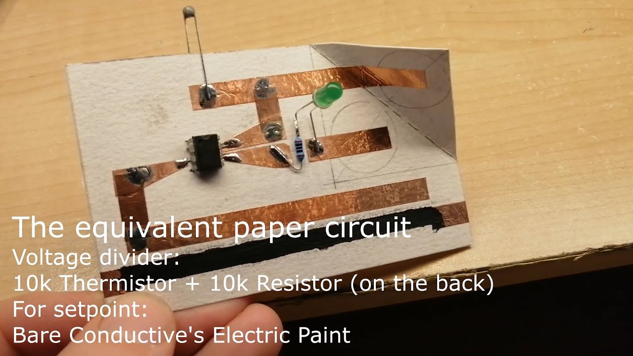 LM741 Comparator Thermometer (not yet working) Paper circuits YouTube