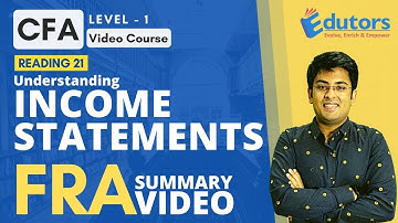 CFA Level 1 - Summary Video (2020) | Understanding Income Statements | FRA | Hindi