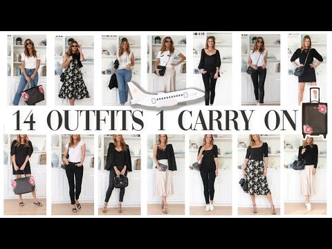 How to pack using ONE Carry On for ONE WEEK of outfits! *Genius Packing Method Revealed*