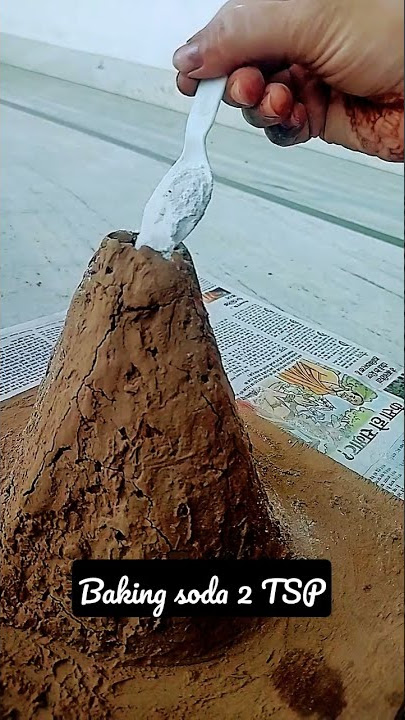 volcano 🌋 eruption on homemade volcano at 🏠home