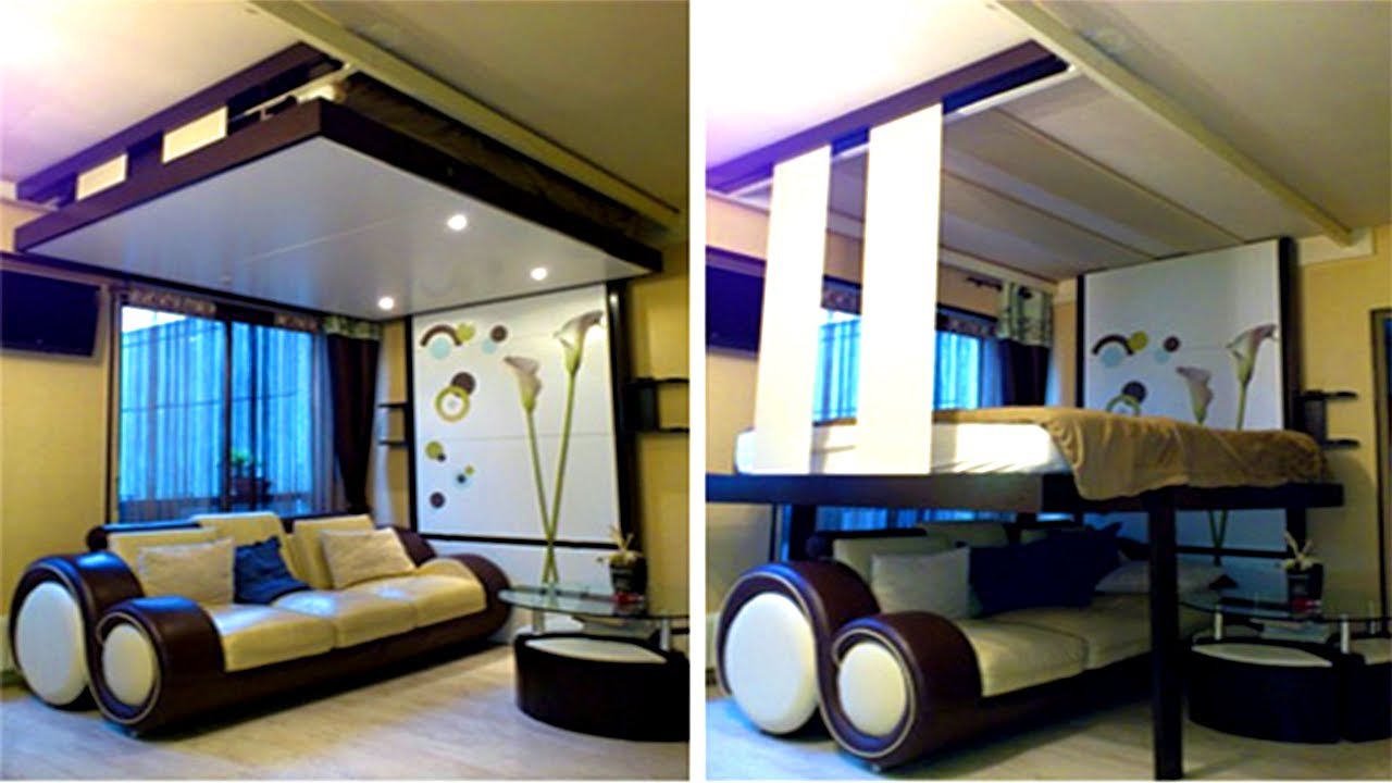 Wall Hidden Space Saving Furniture #1