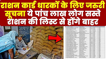राशन कार्ड धारकों के लिए जरुरी सूचना! Ration Card Latest Update 2025 NFSA | income limit ration card