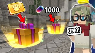Open all 75 gifts in the Bedwars Lobby!! 😍😍
