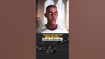 Arcane Inspired Skin Shader and lighting made in #blender #3danimation #arcane