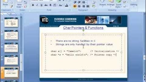 Character Pointers & Functions - 07 - Chapter 06