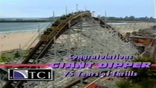 Giant Dipper 75th Anniversary - Santa Cruz Beach Boardwalk Ad 1999