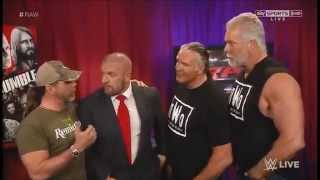 RAW 2015 - HHH, HBK and nWo Funny Segment