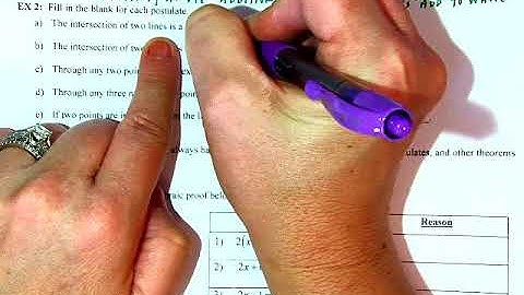 Geometry  Algebraic Properties and Proofs