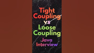 Tight Coupling vs Loose Coupling In Java #java #interview