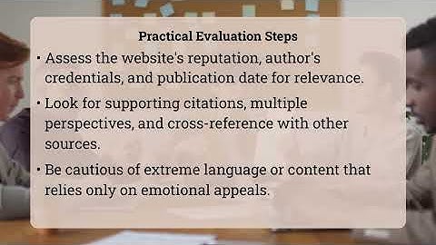 How Can I Identify Reliable Sources Of Online Content?