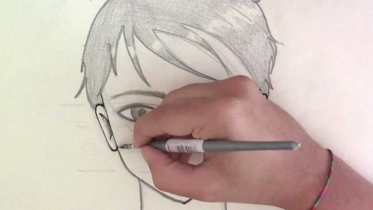 Come disegnare un viso maschile manga ○ How to draw male manga