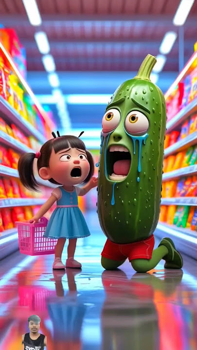 ❤️ Evolution of cucumber : cucumber crying with girl reaction 🥰 #cute #cat #love #shorts