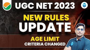 UGC NET 2023 | NEW RULES UPDATE | AGE LIMIT CRITERIA Changed #shorts