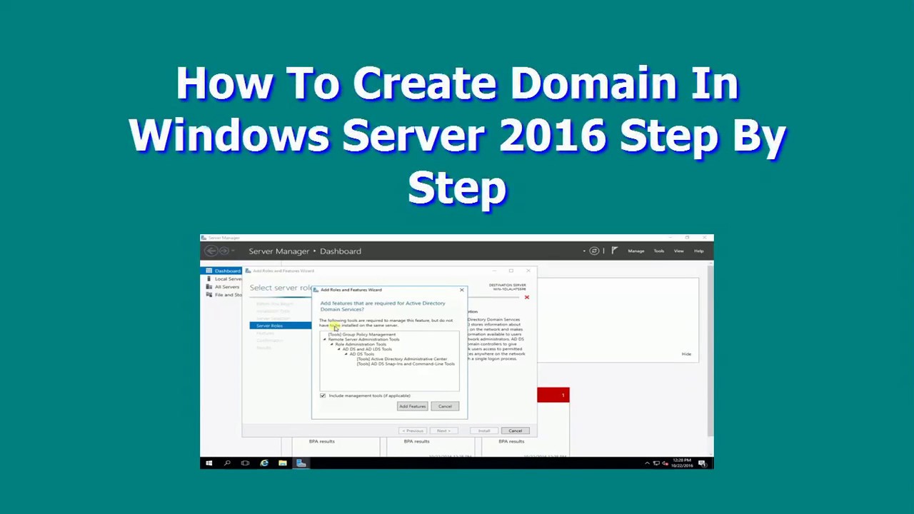 How To Create Domain In Windows Server 9 Step By Step