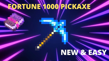 {MINECRAFT} HOW TO GET A FORTUNE 1000 PICKAXE IN MINECRAFT JAVA EDITION. EASY!! 1.16+