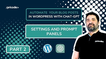 WordPress plugin for ChatGPT - Settings and Prompt panels