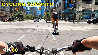 Cycling Toronto Narrated - Avenue Road To The Lake On July 4 4K 