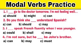 Modal Verbs Exercises | English Grammar Question Answer | Quiz Modal Verbs