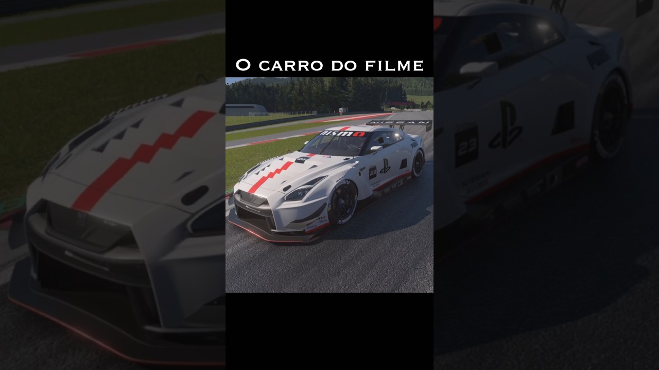 Mostrando o GT-R Nismo do filme Gran Turismo no jogo 