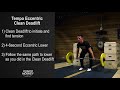 Tempo eccentric clean deadlift