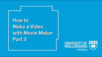 HowTo Make a Video Using MovieMaker Part 3