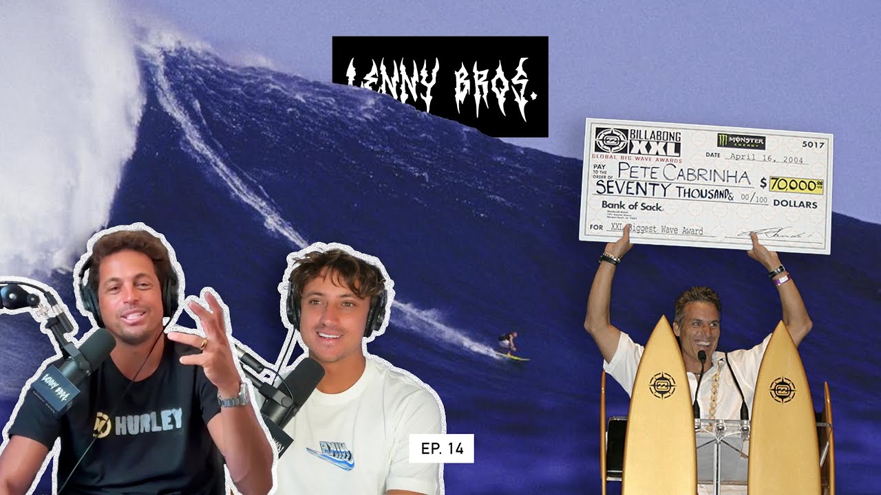 Riding a 70ft World Record Breaking Wave at JAWS (w/ PETE CABRINHA) - LENNY BROS. EP. 14