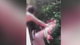 Teen charged with pushing girl off bridge