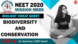 Biodiversity and Conservation | Biology Cheat Sheet | NEET 2020 | Vedantu
