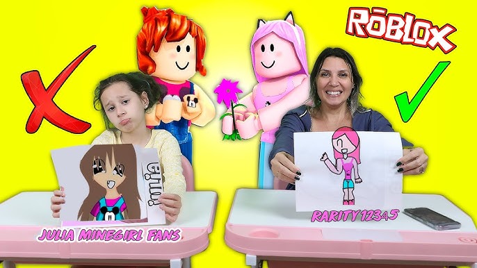 Julia minegirl vitoria mineblox e natasha panda em feltro