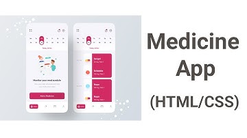 HTML/CSS Speed Coding (medicine app)