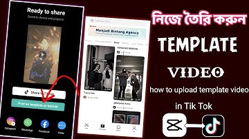 How to post your template on capcut upload template video to tiktok