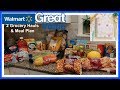 2 Wal-Mart Grocery Hauls Lots of Great Value Items & Meal Plan