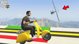 Cars vs Cars vs Aircraft 345.345% People Fall Down in Water in this GTA 5 Race!