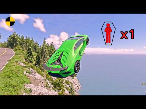Realistic High-Speed Car Crashes in BeamNG.drive #200 | Ultra Detailed Crash Compilation