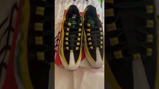 Nike Air 95 Norfolk State Green Yellow #nike #airmax95 #nikeairmax #norfolkstate #hbcu