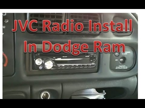 How to install a JVC radio in a Dodge Ram, part 2