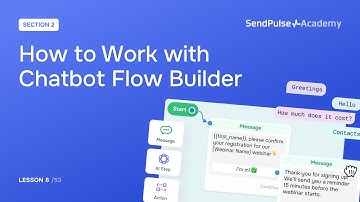 Lesson 8: How to Work with Chatbot Flow Builder | Free Chatbot Course