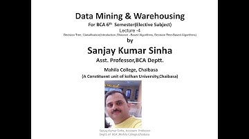 Data Mining & Warehousing, BCA 6th Sem(4!th Lecture)