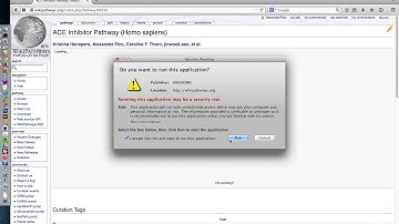WikiPathways Java Applet Editor: MacOS10.9 - Expected Warnings