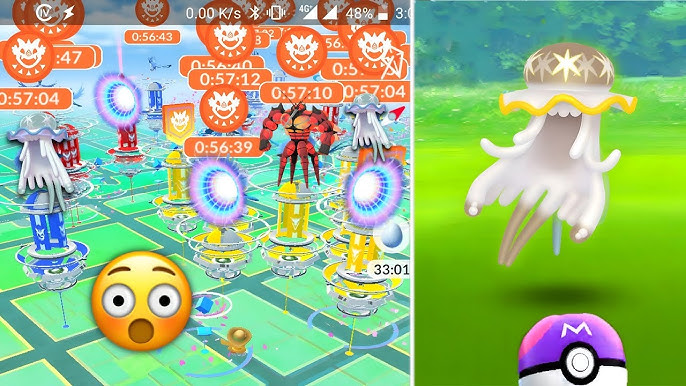 omg 🤯 Shiny nihilego (ultra beast) raid started in pokemon go